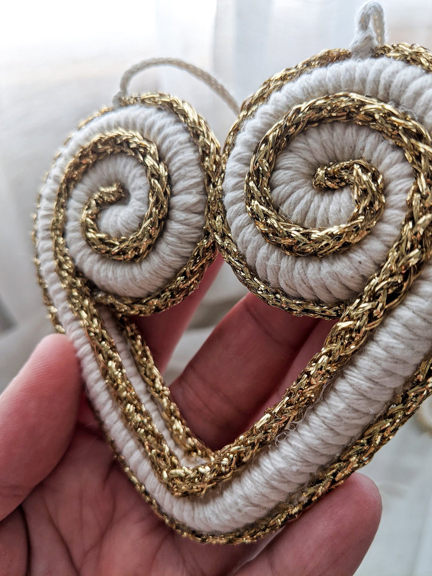 GOLD TRIM Macrame HMong Motifs