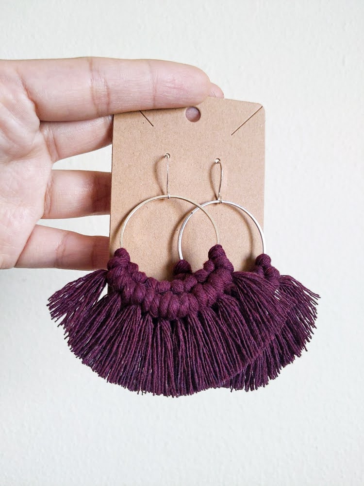 FRINGE Macrame Earrings