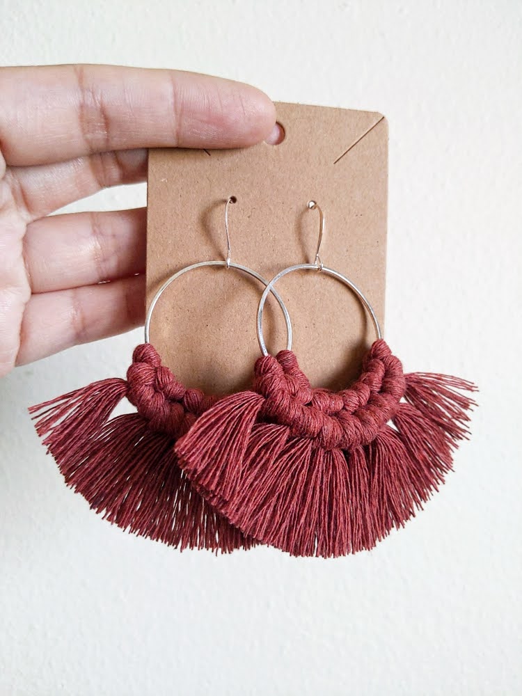 FRINGE Macrame Earrings