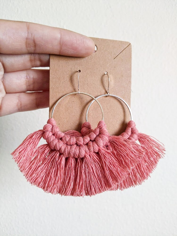 FRINGE Macrame Earrings
