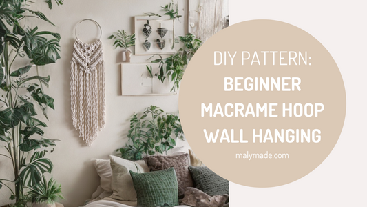 DIY: Beginner Macrame Hoop Wall Hanging
